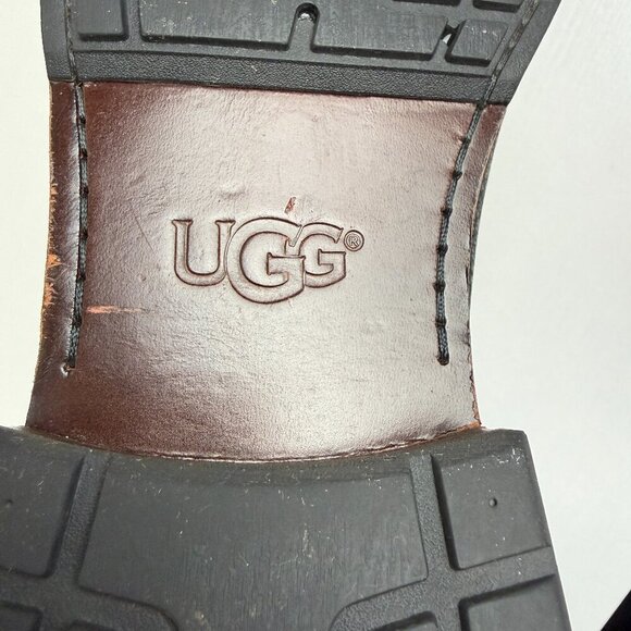 Like New UGG Kern Black Leather Biker Moto Boots S/N 1003838 main image 3